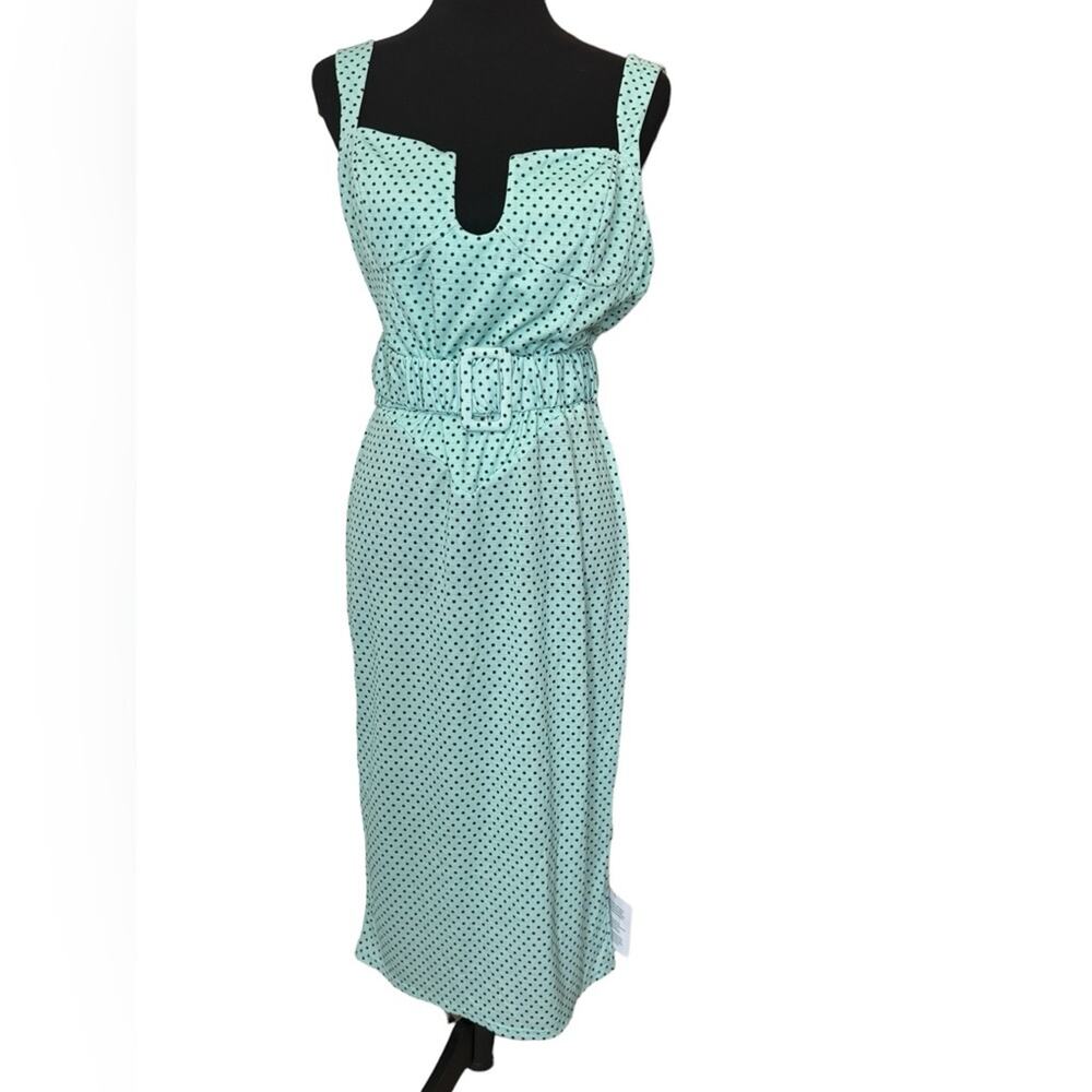 New ~ ASOS ~ Nordstrom Cami Cupped Midi Dress With Ruched Belt Size 10 FALL